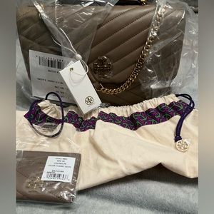 Tory Burch Kira chevron convertible shoulder bag (card case not included)